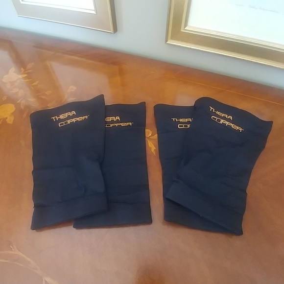 Thera Copper Other Thera Copper Med Knee Sleeves 2 Pairs Poshmark